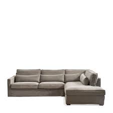 At amart furniture, we offer a great range of sofas and chaise lounge options at affordable prices. Buy Brompton Cross Corner Sofa Chaise Longue Right Washed Cotton Stone Riviera Maison
