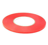 6mm x 50Mtr Transparent Double Sided Polyester Tape - with Red MOPP Filmic  Liner - PSA Solutions