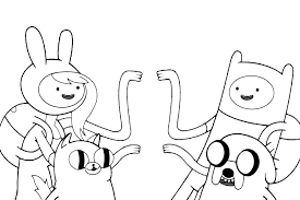 Adventure time coloring pages fionna and cake. Fin Fionna Jake And Cake Razukraski Com