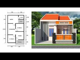Rumah type 21 adalah rumah paling kecil yang dibangun developer perumahan dengan luas bangunan 21 meter persegi dengan dimensi 3 x 7 meter atau 7 x 3 meter. Desain Rumah Minimalis Ukuran 6 X 11 Lengkap Dengan Denahnya Youtube Rumah Barat Denah Rumah Pedesaan Dekorasi Rumah Pedesaan
