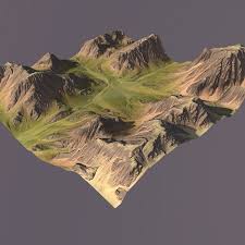 Mountain Maps Terrain 3d Model Terrain Warhammer Terrain 3d Model