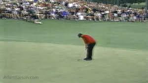 The former world no 1 found the right edge of the fairway off the final tee and then left his approach a long way short of the putting surface, before pitching onto the green with his. Tiger Woods Gifs The Shots Adamsarson Com