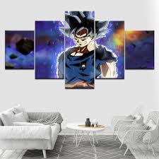 Maybe you would like to learn more about one of these? Dragon Ball Super Ultra Instinct Goku 5 Pieces Hd Wallpapers Art Canvas Print Modern Poster Modular Art Paintings For Home Decor Painting Calligraphy Aliexpress