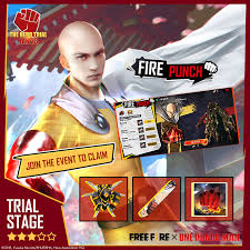 حدث وانش بانش مان سوف يقدم لكم. The New Free Fire X One Punch Man Event Garena Free Fire Facebook