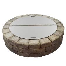 Round Stainless Steel Fire Pit Cover Firebuggz Stainless Steel Fire Pit Metal Fire Pit Fire Pit Cover