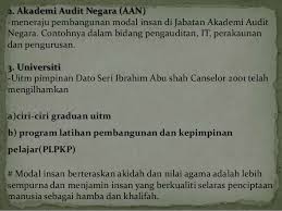 Contextual translation of pembangunan modal insan into english. Pembangunan Modal Insan