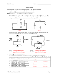 In one case, the physical connections on the circuit board or the contact. Series Circuits
