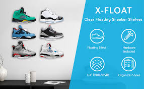 Get free shipping on qualified wall mounted shelves or buy online pick up in store today in the storage & organization department. Amazon Com X Float Clear Floating Sneaker Shelves Wall Mounted For Displaying Shoes Set Of 6 Home Kitchen
