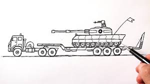 How To Draw A Tank Transporter Truck Military Vehicles Drawing Youtube How to draw a realistic tank! how to draw a tank transporter truck military vehicles drawing