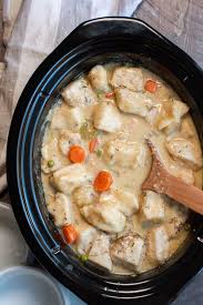 Strain the stock through a colander or cheesecloth and chill to solidify the fat for easy removal. Slow Cooker Chicken And Dumplings The Magical Slow Cooker