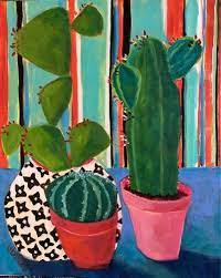 Cactus mexico nopal desert desierto pricklypear tunas nature acrylicpainting. Green Red Lilies Still Life Art Cactus Santa Fe Artists