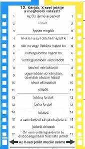 A bejelentô lap kitöltése pusztán a baleset körülményeinek rögzítésére szolgál, nem a felelôsség. Csatt Avagy A Kek Sarga Kitoltese 2 Resz Hajts Okosan