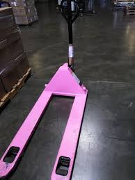 We have a pink pallet jack in the warehouse. : r/mildlyinteresting
