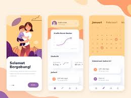 Child Health Monitoring App In 2020 Kids Health App Interface Design Interface Design