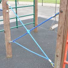 Cross Over Heavy Duty Rope Connector For 16mm Combination Playground Nets In Various Colours Playground Backyard Playground Rope Cross