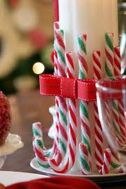 Candy Cane Candle Christmas Centerpieces Christmas Party Decorations Christmas Party Decorations Diy