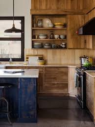 Sustainable Las Vegas Home Using Reclaimed Materials Rustic Kitchen Cabinets Kitchen Interior Home Decor Kitchen