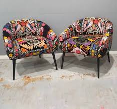 Accent Chairs Eclectic Chairs Embroidered Chairs Velvet Etsy Boho Chair Eclectic Chairs Boho Dining Chairs