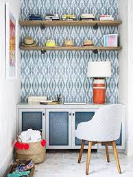 Wallpaper accent wall home office. 30 Best Home Office Decor Ideas 2021