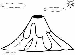 The volcano coloring pages are available in a wide range of varieties, suitable for kids from different age groups. Printable Volcano Coloring Pages For Kids
