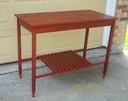 Its crafted by hand of solid old growth douglas fir, and features a 1 1/2 planked top and hand turned legs. Fancier Simple Kitchen Island Ana White