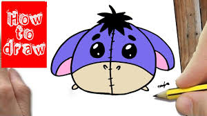 Disneyrooms | tekeningen disney figuren, cartoon tekeningen, disney tekenen. How To Draw Cute Eeyore Tsum Tsum Disney Tsum Tsum Youtube