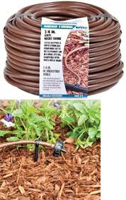 Maybe you would like to learn more about one of these? 1 4 X100 Drip Irrigation System Micro Tubing Uv Resistant Vinyl Brown Blends In 13158389996 Ebay Drip Irrigation System Drip Irrigation Irrigation System