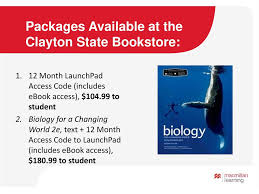 Biology For A Changing World 3rd Edition Launchpad Registering For Biol 1111 1112 Launchpad Ppt Download