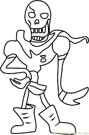 Print the pdf to use the worksheet. Papyrus Undertale Coloring Page For Kids Free Undertale Printable Coloring Pages Online For Kids Coloringpages101 Com Coloring Pages For Kids