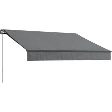 En effet, lorsque vous souhaitez profiter de votre terrasse dans une journée ensoleillée, il est toujours plus confortable de se protéger du soleil et. Beaurivage Store Banne Manuel 4 X 3 M Sans Coffre Toile Grise Avec Structure Grise Anthracite Cdiscount Bricolage