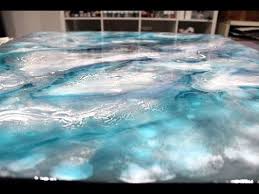 Resinwork Overpainting A With Acylic Done Canvas With Pigmented Resin Youtube Resin Art Painting Resin Painting Resin Art