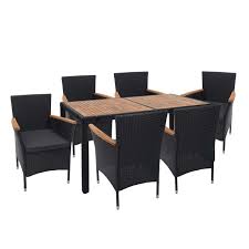 Sitzgruppe kaufen sie günstig auf wohnen.de ⭐ kostenloser versand & retoure ✅ große auswahl ⭐ kauf auf rechnung und raten. Poly Rattan Garnitur Hwc F48 Balkon Garten Lounge Set Sitzgruppe Akazie Holz Anthrazit Kissen Dunkelgrau Kaufen Bei Mendler Vertriebs Gmbh