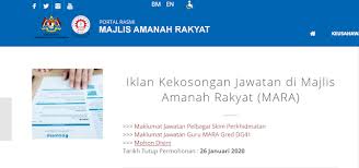 Tarikh tutup permohonan adalah pada 4 april 2016. Peluang Kerjaya Bersama Mara Infomalaysiakini