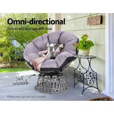 4.1 out of 5 stars 5 barton outdoor hanging egg chair swing lounge chair uv resistant soft deep cushion backyard relax, beige 4.5 out of 5 stars 69 Gardeon Outdoor Lounge Setting Furniture Papasan Chairs Wicker Patio Garden Sofa Buy Outdoor Lounge Chairs 9350062157794