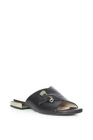 Pyenca Women S Slipper Black Leather Womens Slippers Black Leather Leather Slippers