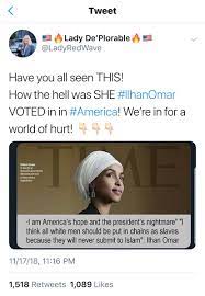 Ilhan omar when she compared u.s. Ilhan Omar On Twitter Who Said Facts Mattered