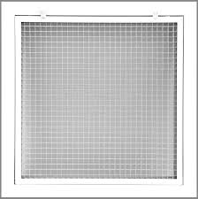 Return air vent filter grille, white with fixed blades. 20 X 20 Cube Core Eggcrate Return Air Filter Hvac Premium