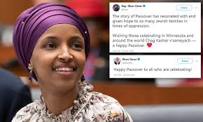 Ilhan omar's seat was banned from twitter after accusing omar of treason and suggesting she omar has called the unfounded claims outlandishly absurd, and her representative accused saudi. Us Rep Ilhan Omar Tweets Happy Passover Amid Conservative Accusations Of Anti Semitism Daily Mail Online