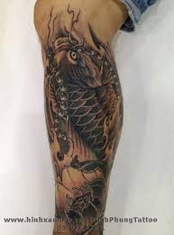 Hình xăm rồng cánh tay. Hinh XÄƒm Ca Chep Full Báº¯p Chan