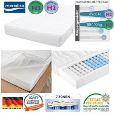 Die matratzenhöhe ist bei 19 cm festgesetzt. Meradiso 7 Zonen Tonnentaschen Federkernmatratze Test Lidl Matratzen Info Testberichte