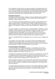 .education systems in australia and in the philippines _submitted by: Position Paper State Of Broadband In The Philippines