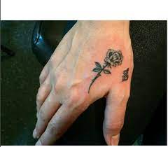 Small Rose Tattoo Hand Girl Tattoo Men Tattoo Flower Tattoo Hand Tattoos For Guys Rose Tattoos For Men Small Rose Tattoo