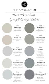 While a cool neutral can turn an interior from sleepy to sophisticated, a bold red or inky blue can add a dash of drama. A Round Up List Of Our 10 Best Gray And Greige Colors By Behr Paint Colors For Home Behr Paint Colors Interior Paint Colors