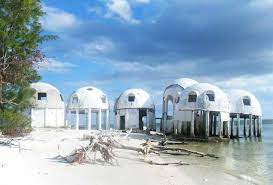 Now, though, the domes are slowly sinking into the waves as the shore beneath them erodes. The Sinking Domes Of Florida Florida Smart