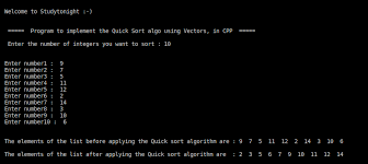 If it's not too much trouble, could you show me an example of how to create a basic sorting algorithm for strings? C Program For Quick Sort Studytonight