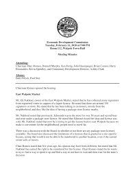 Economic Development Commission Tuesday, February 11, 2020 at 5:00 PM Room  112, Walpole Town Hall Meeting Minutes Attending: Cha