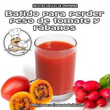 Batido Para Perder Peso De Tomate Y Rabanos Bebidas Para Adelgazar Batidos Para Perder Peso Rabano Para Adelgazar Licuados Para Perder Peso