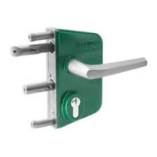 Serrure a rajouter portillon jardin ~ serrure electrique exterieure we 5001 2 bis visiophonie maisonic. Serrure Portillon Portail Locinox Modele Vert Thermolaque Ebay