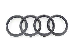 Einfaches und schnelles montieren, plug & play: Original Audi Ringe A1 A3 A4 A5 A6 A7 Emblem Zeichen Logo Kuhlergrill Schwarz