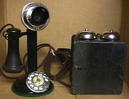 Circa 1920 Automatic Electric Step Based Candlestick Phone With Original Black Wood Ringer Box Mercedes Candlestick Phone Antique Telephone Antique Items